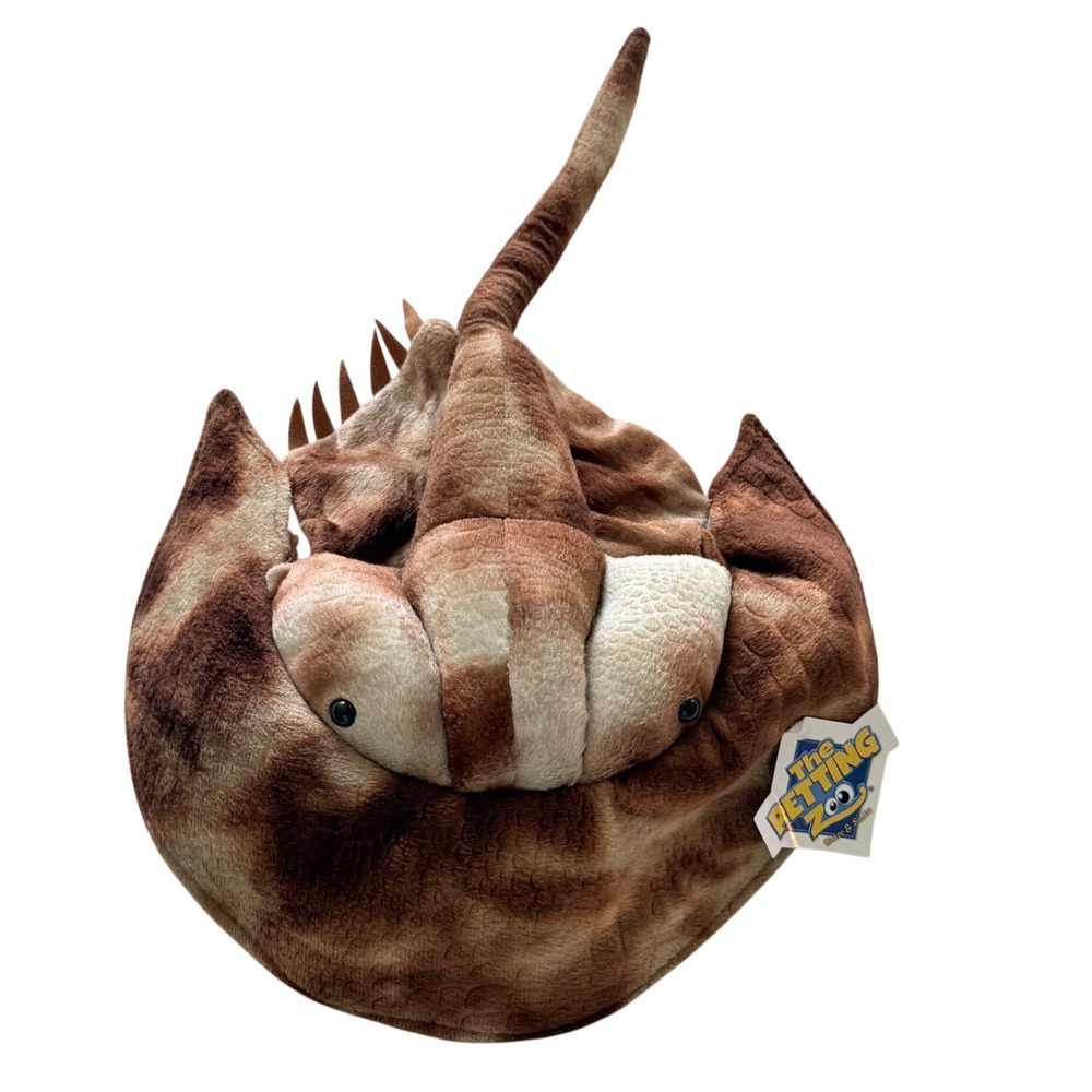 The Petting Zoo Horseshoe Crab Plush Kids Brown Sea Creature New